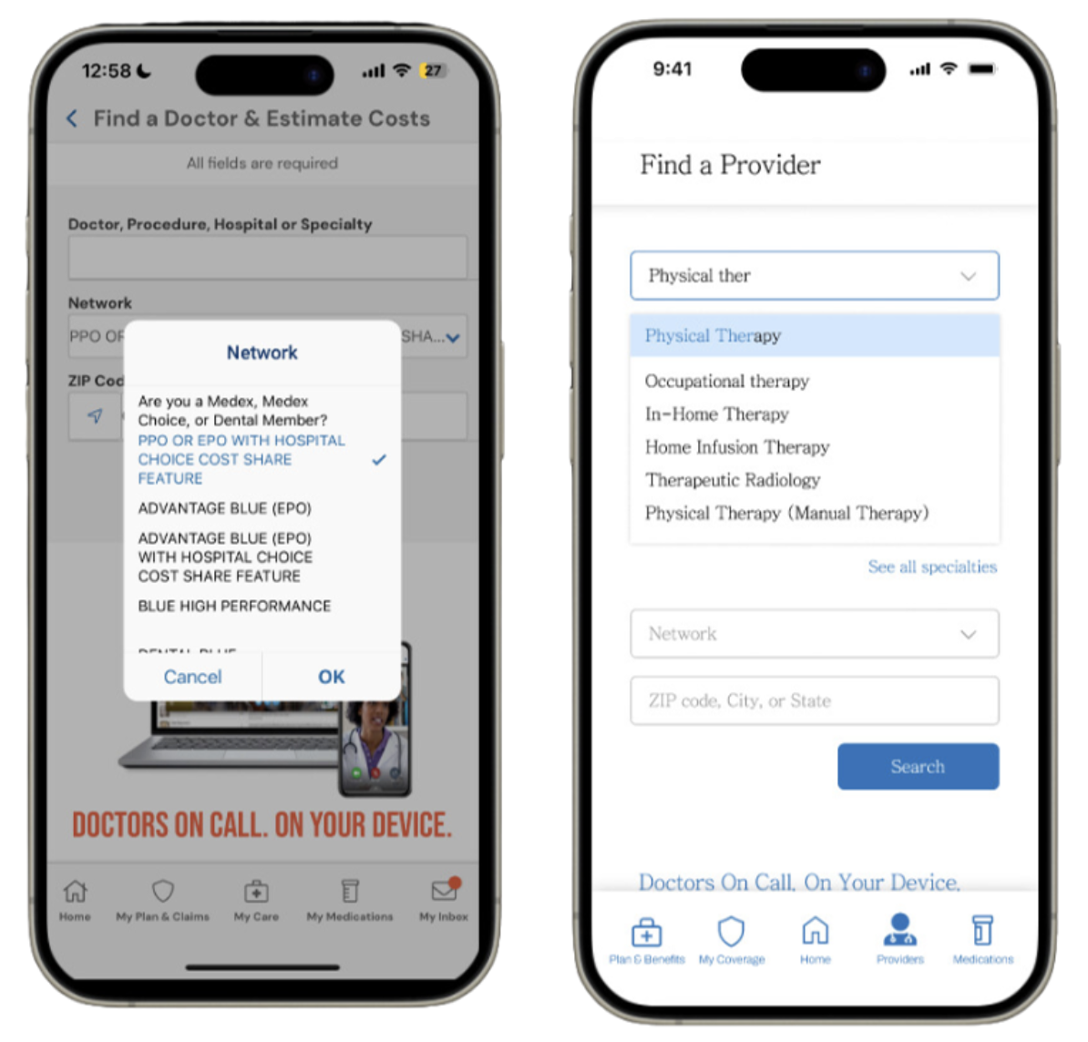 Search filters before and after
