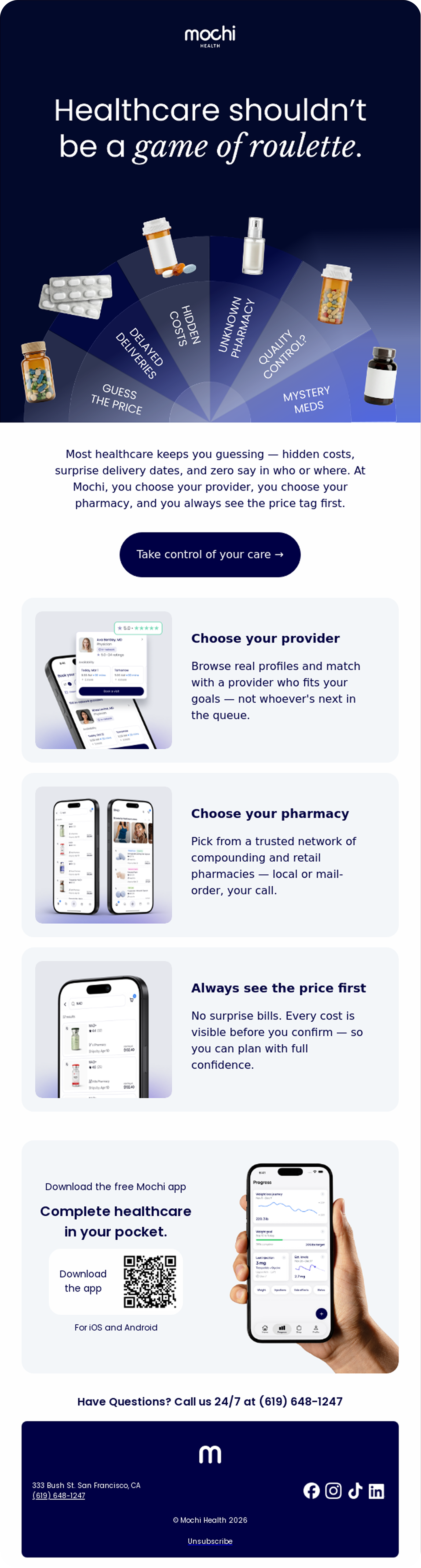 Roulette email